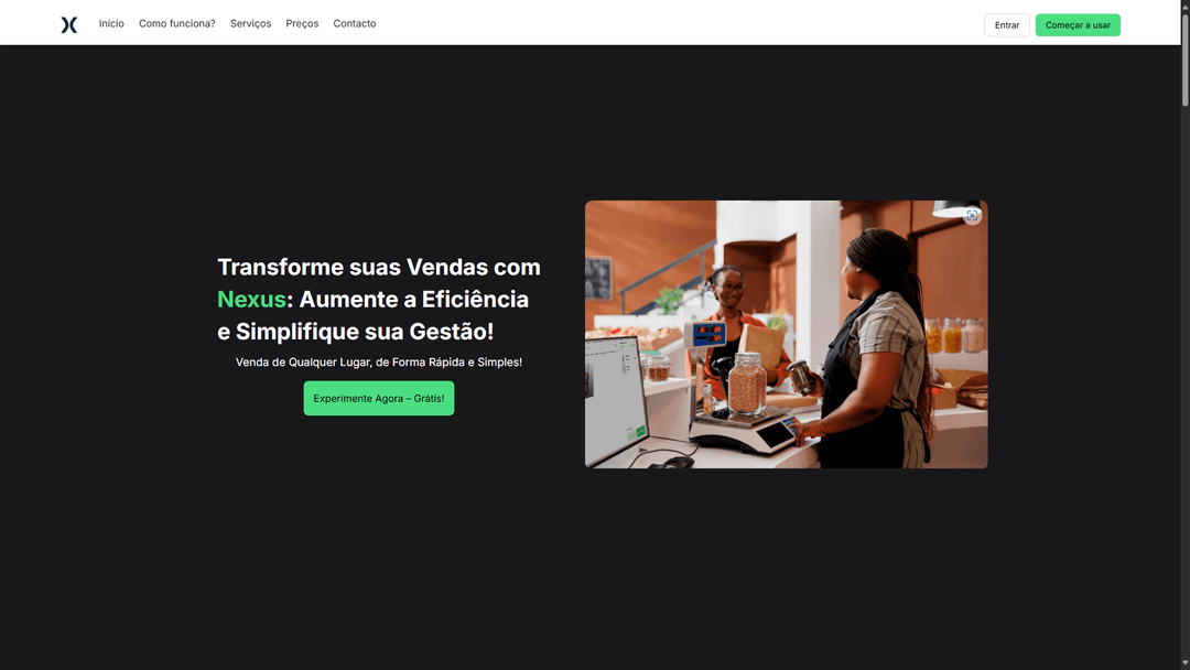 Nexus Landing Page
